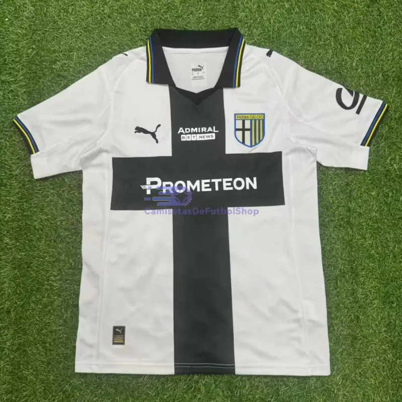 Camiseta Parma Calcio 2025/2026 1ª Equipación Blanco/Negro