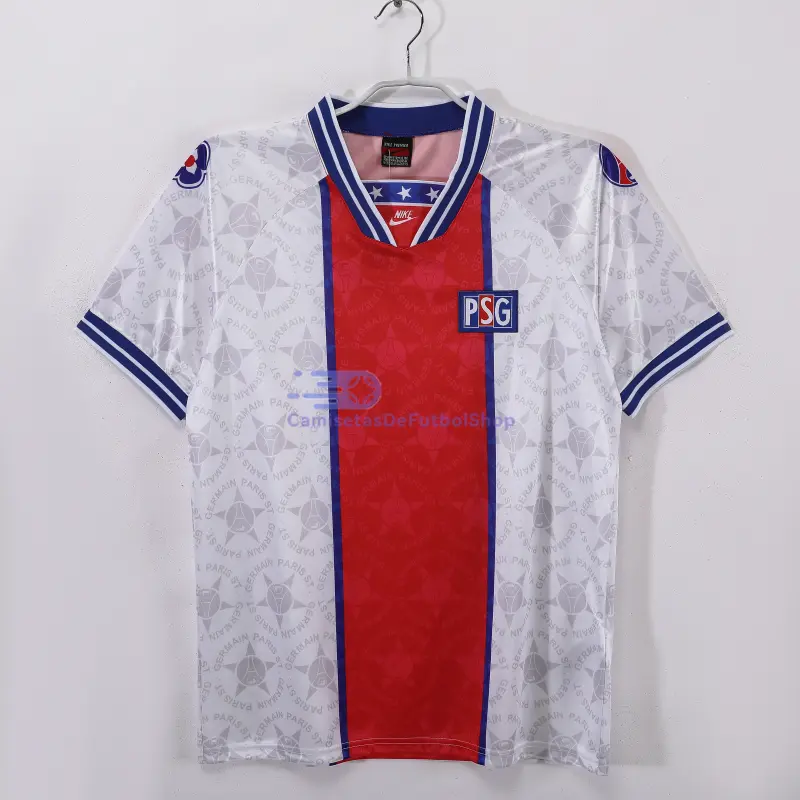 Camiseta PSG 1994/95 2ª Equipación Retro Blanco/Rojo