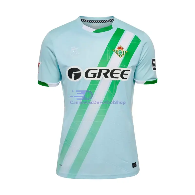Camiseta Real Betis 2025/2026 2ª Equipación Azul Claro con Parche La Liga