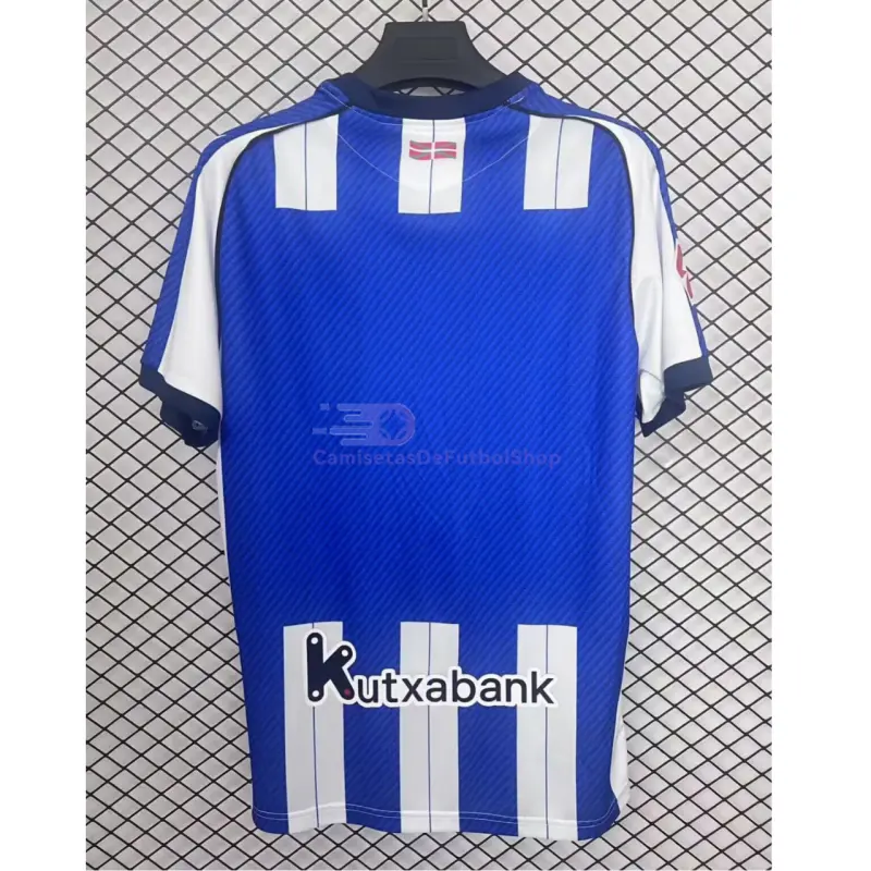 Camiseta Real Sociedad 2025/2026 1ª Equipación Azul/Blanco con Parche La Liga