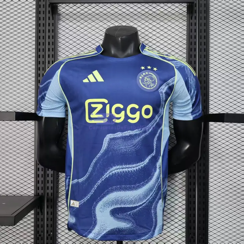 Camiseta Ajax 2025/2026 2ª Equipación Azul (EDICIÓN JUGADOR)