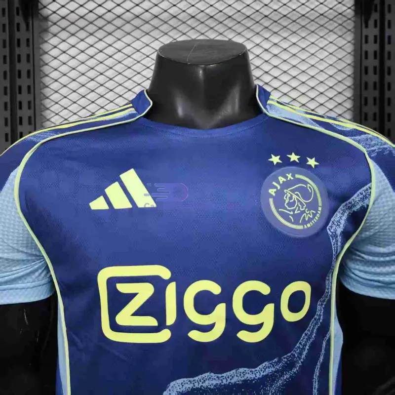 Camiseta Ajax 2025/2026 2ª Equipación Azul (EDICIÓN JUGADOR)