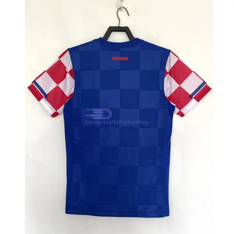 Camiseta Croacia 2010 2ª Equipación Retro Azul