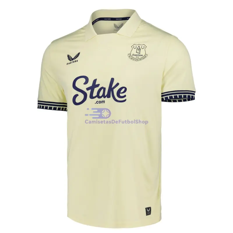 Camiseta Everton FC 2025/2026 2ª Equipación Beige