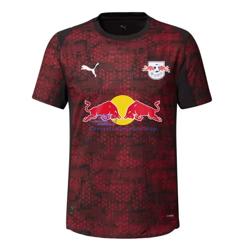 Camiseta Leipzig 2025/2026 3ª Equipación Rojo/Negro