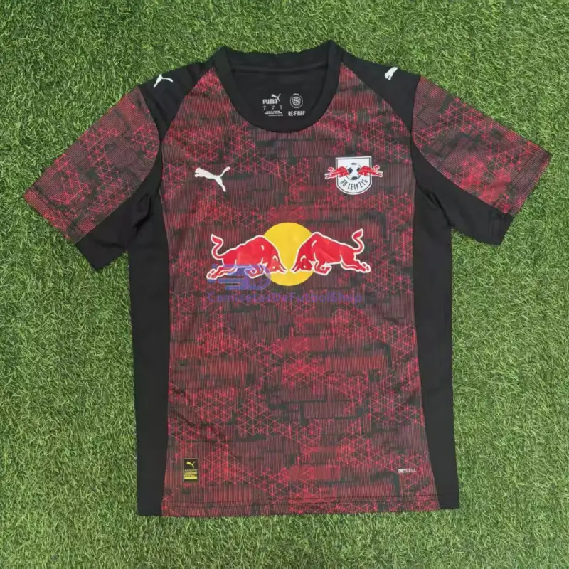 Camiseta Leipzig 2025/2026 3ª Equipación Rojo/Negro