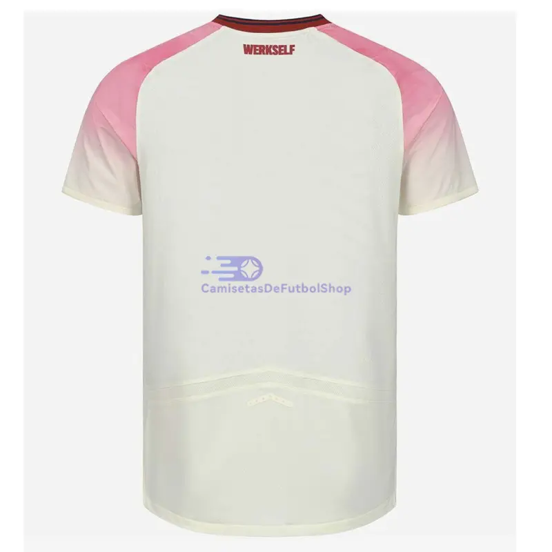 Camiseta Leverkusen 2025/2026 2ª Equipación Rosa/Blanco