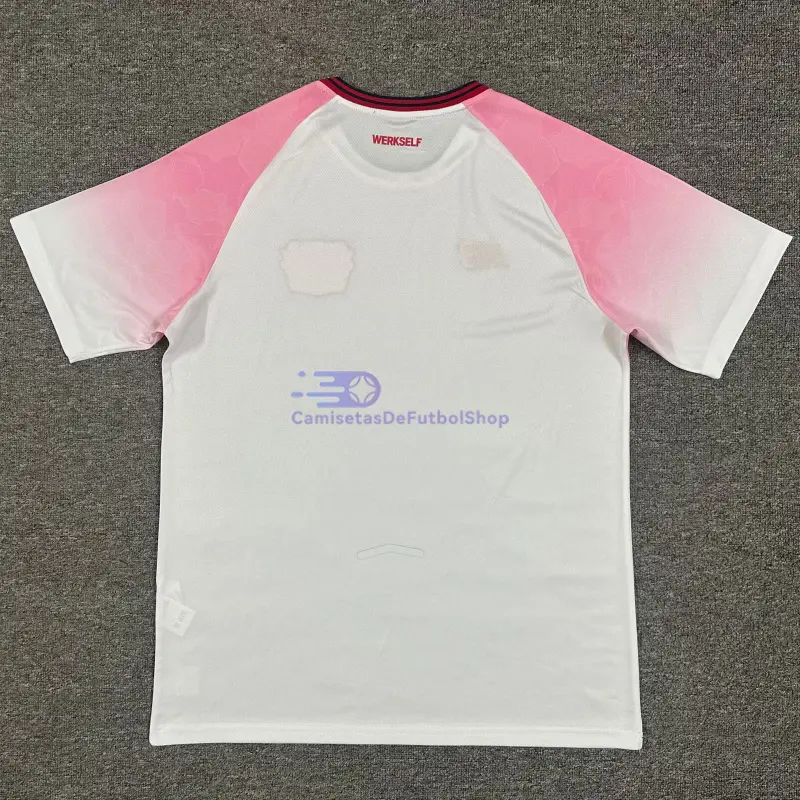 Camiseta Leverkusen 2025/2026 2ª Equipación Rosa/Blanco