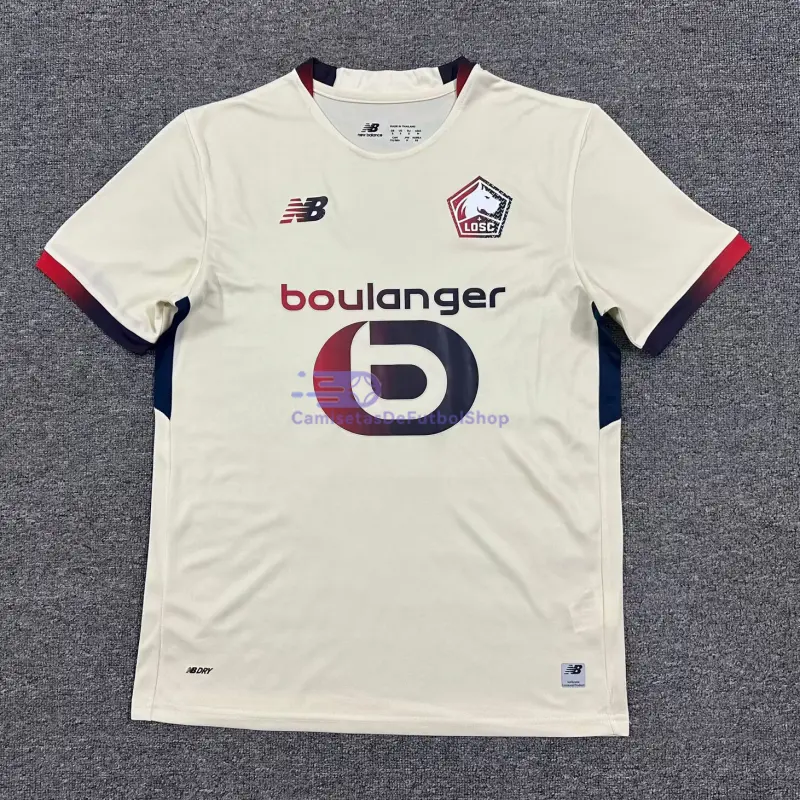 Camiseta Lille OSC 2025/2026 2ª Equipación Beige
