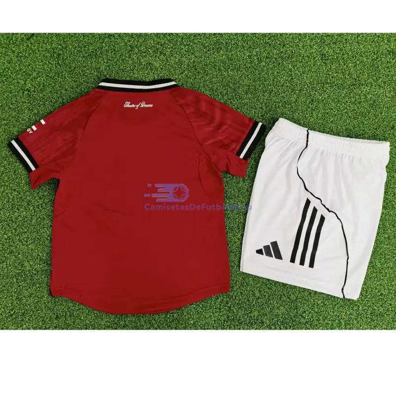 Camiseta Manchester United 2025/2026 1ª Equipación Rojo Niño Kit (EDICIÓN JUGADOR)
