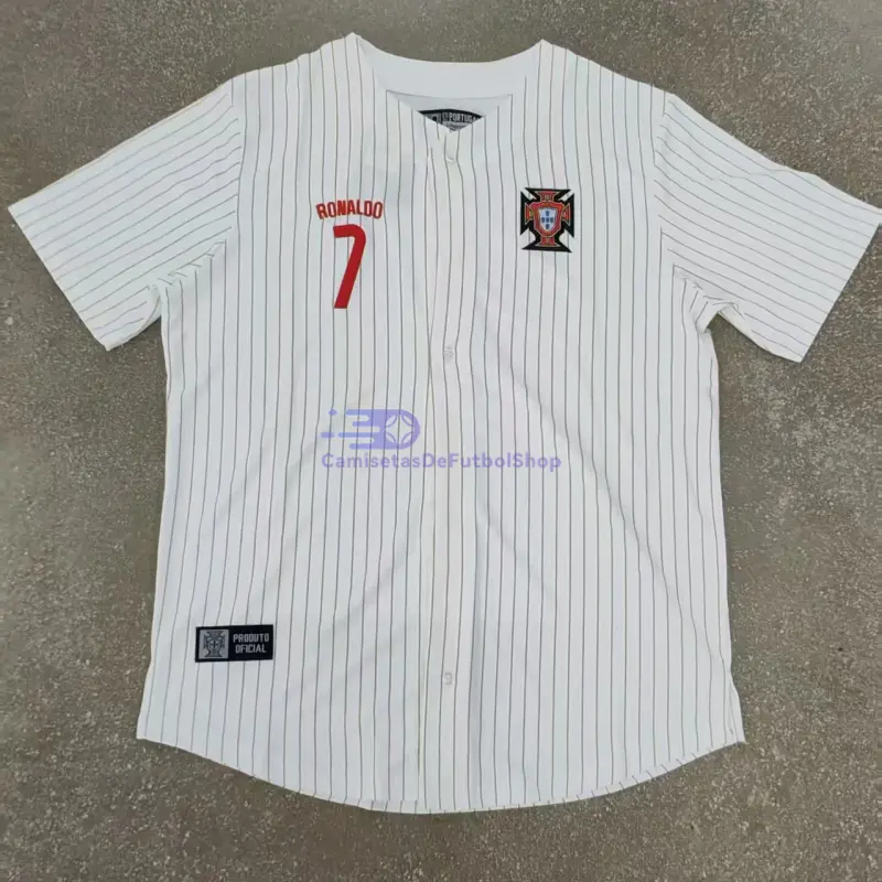 Camiseta Portugal 2025 Baseball Shirt Blanco