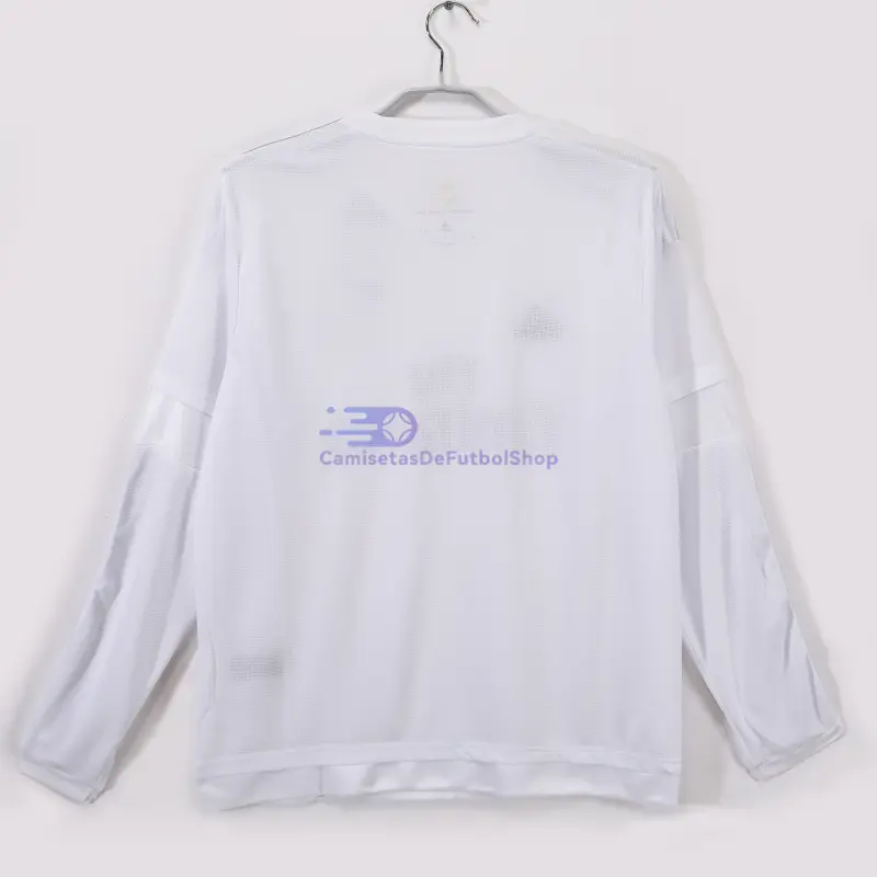 Camiseta Real Madrid 2015/16 1ª Equipación Retro ML Blanco