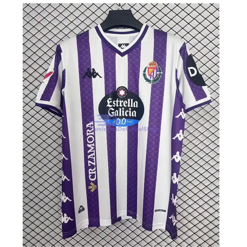 Camiseta Real Valladolid 2025/2026 1ª Equipación Morado/Blanco con Parche La Liga