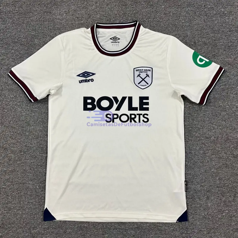 Camiseta West Ham United 2025/2026 2ª Equipación Beige