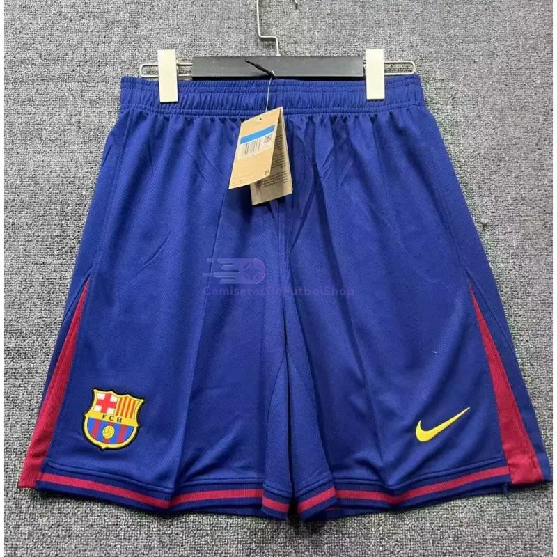 Pantalón Corto Barcelona 2025/2026 1ª Equipación Azul/Rojo