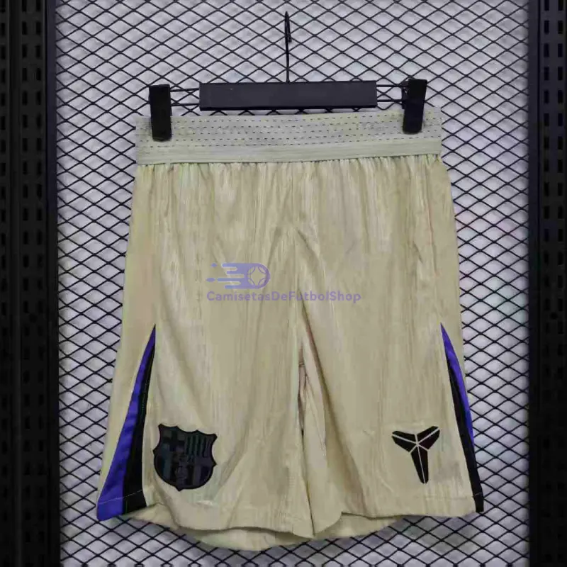 Pantalón Corto Barcelona 2025/2026 2ª Equipación Oro (EDICIÓN JUGADOR)