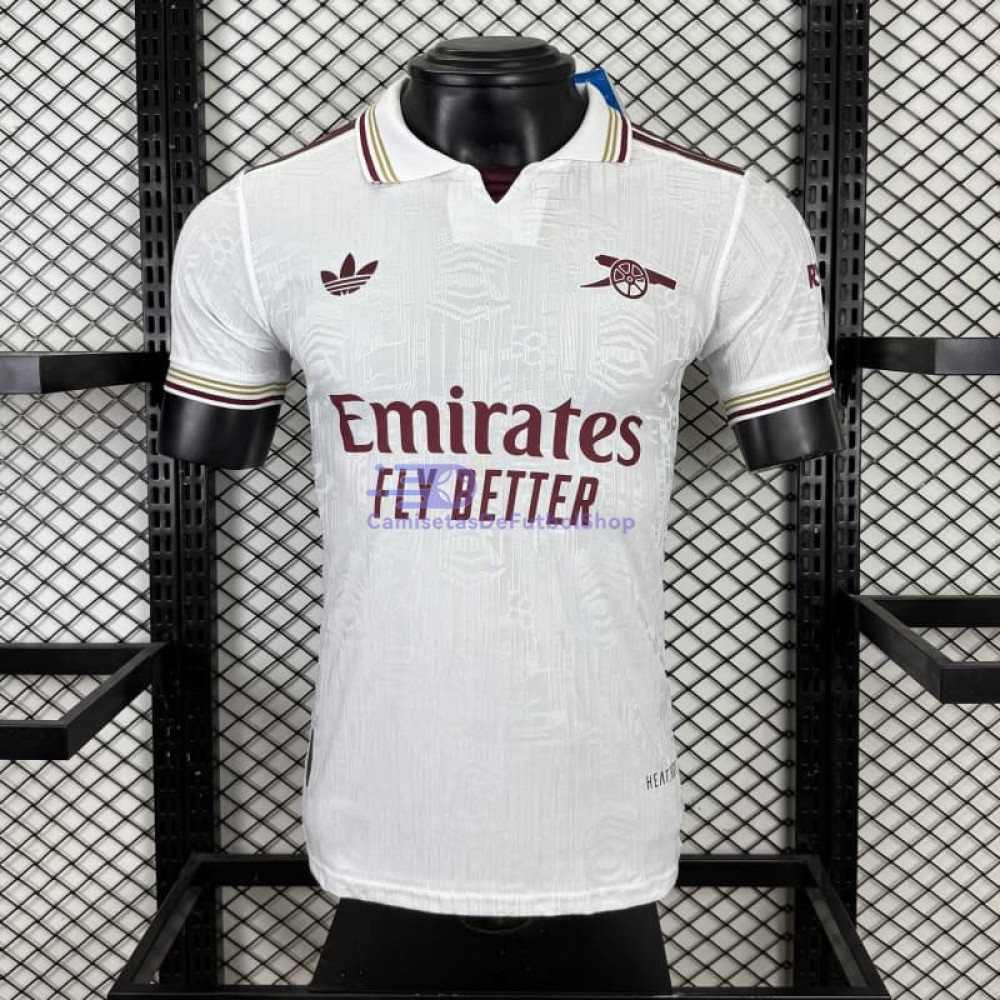 Camiseta Arsenal 2025/2026 3ª Equipación Blanco (EDICIÓN JUGADOR)