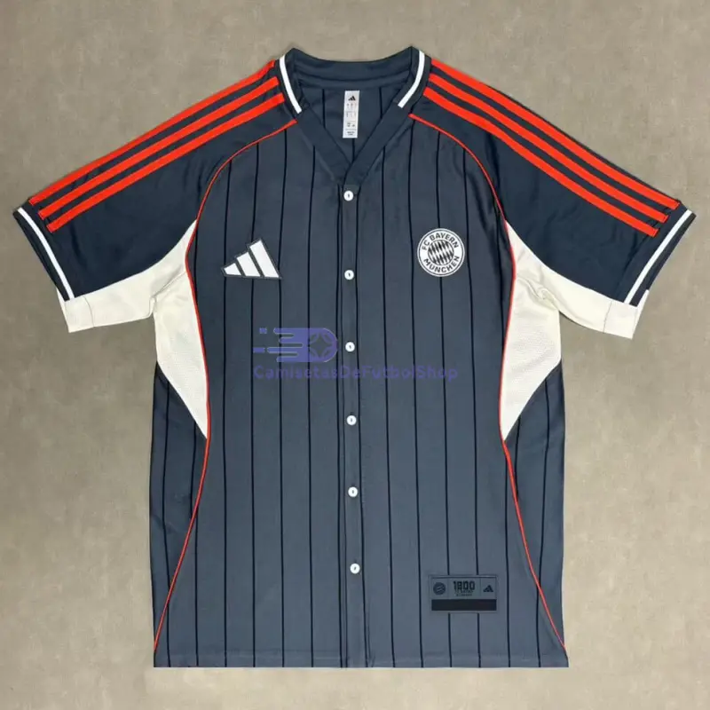 Camiseta Bayern Múnich 2025/2026 Baseball Shirt Gris