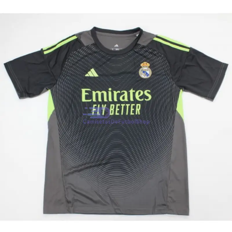 Camiseta de Portero Real Madrid 2025/2026 Negro con Parche HP