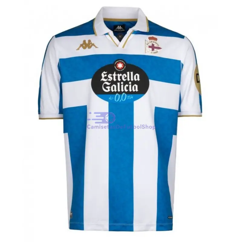 Camiseta Deportivo de La Coruña 2025/2026 1ª Equipación Blanco/Azul con Parche La Liga