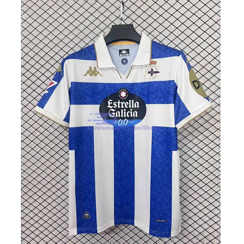 Camiseta Deportivo de La Coruña 2025/2026 1ª Equipación Blanco/Azul con Parche La Liga