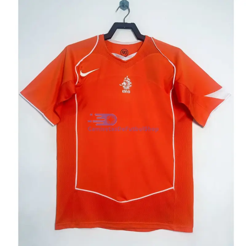 Camiseta Holanda 2004 1ª Equipación Retro Naranja