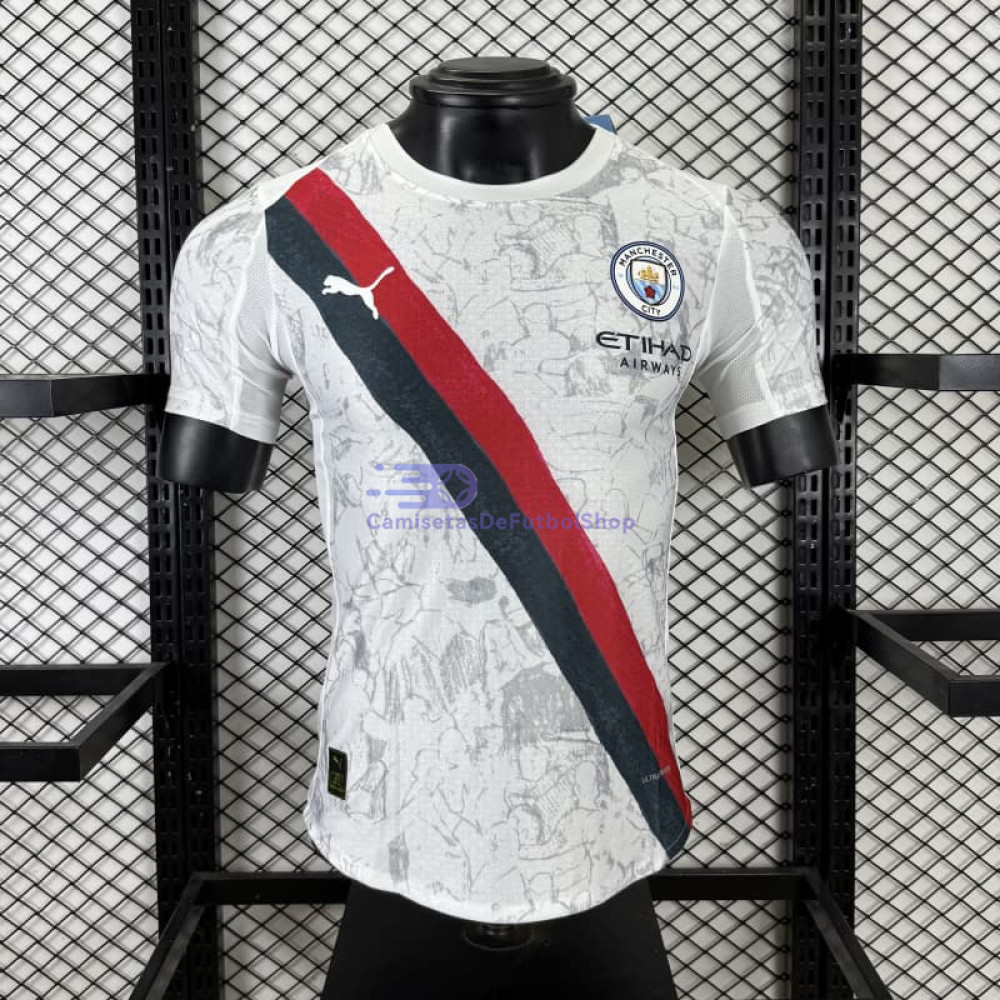 Camiseta Manchester City 2025/2026 2ª Equipación Club World Cup Blanco (EDICIÓN JUGADOR)