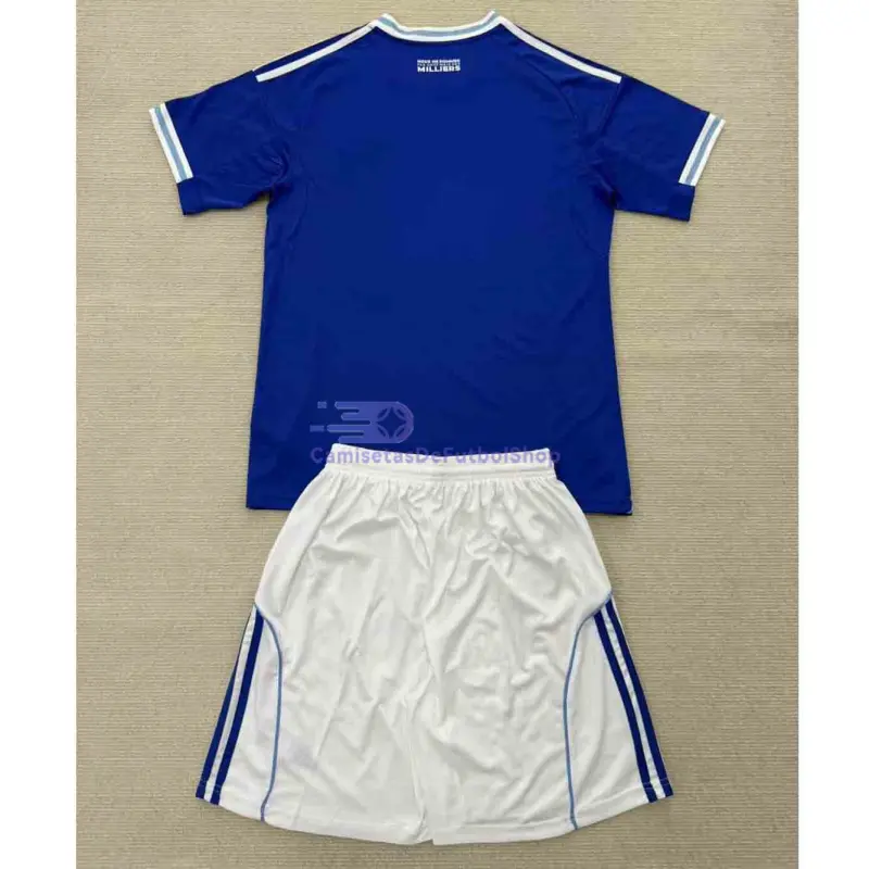 Camiseta Racing Strasbourg 2025/2026 1ª Equipación Azul Niño Kit