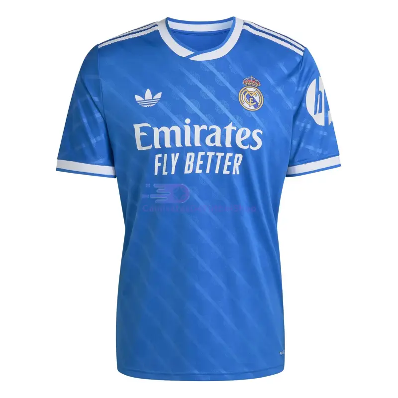 Camiseta Real Madrid 2025/2026 3ª Equipación Azul con Parche HP