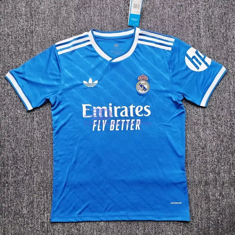 Camiseta Real Madrid 2025/2026 3ª Equipación Azul con Parche HP