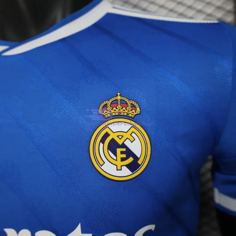 Camiseta Real Madrid 2025/2026 3ª Equipación Azul con Parche HP(EDICIÓN JUGADOR)