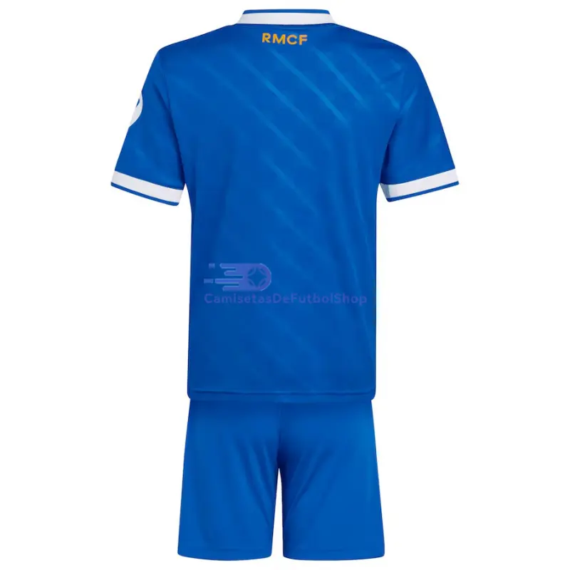 Camiseta Real Madrid 2025/2026 3ª Equipación Azul Niño Kit con Parche HP	