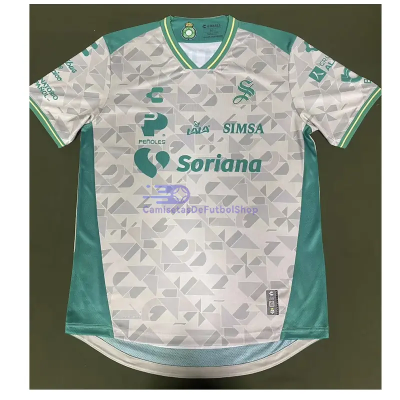 Camiseta Santos Laguna 2025/2026 2ª Equipación Blanco/Verde (EDICIÓN JUGADOR)