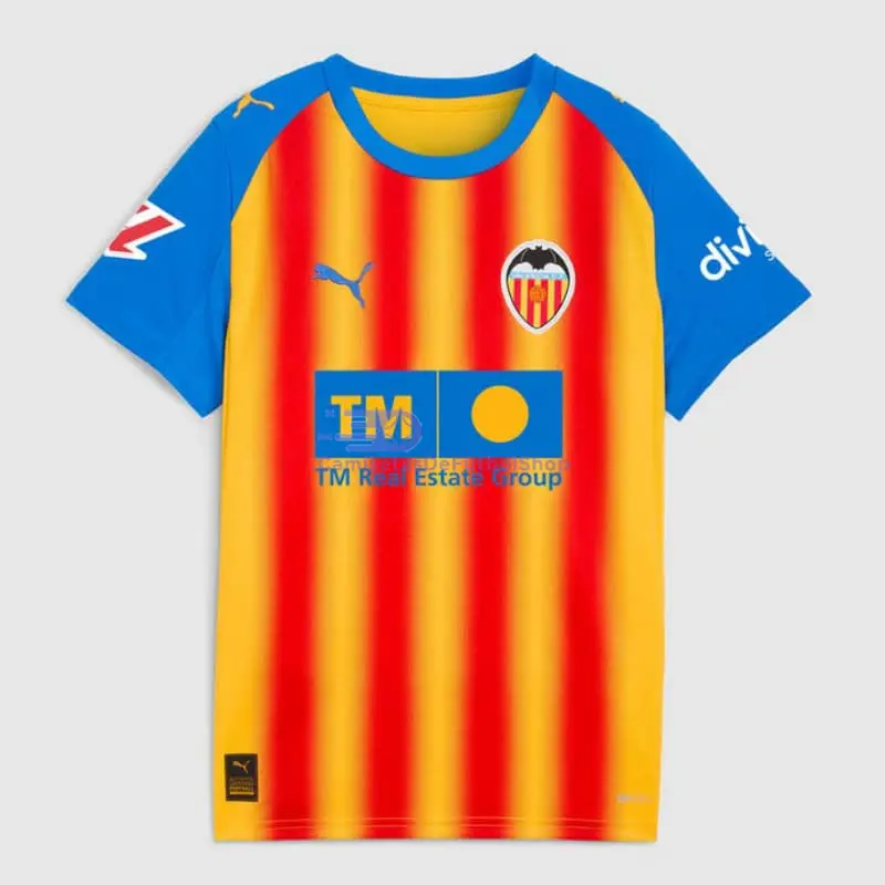 Camiseta Valencia 2025/2026 3ª Equipación Amarillo/Rojo/Azul