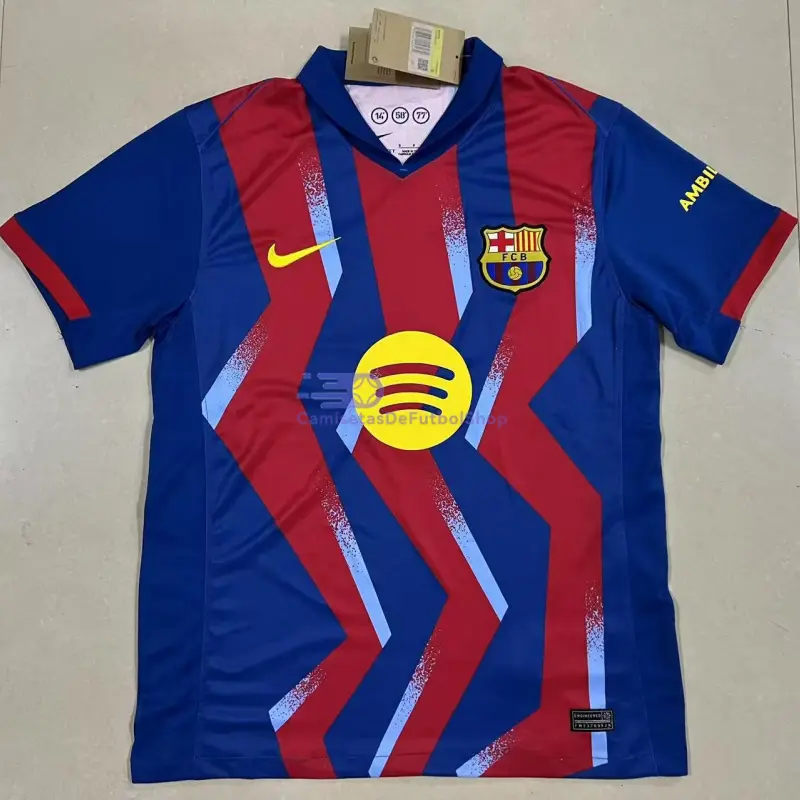 Camiseta Barcelona 2025/2026 4ª Equipación Azul/Rojo