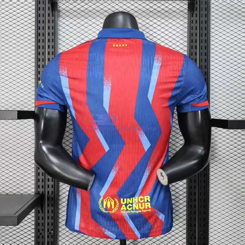 Camiseta Barcelona 2025/2026 4ª Equipación Azul/Rojo (EDICIÓN JUGADOR)
