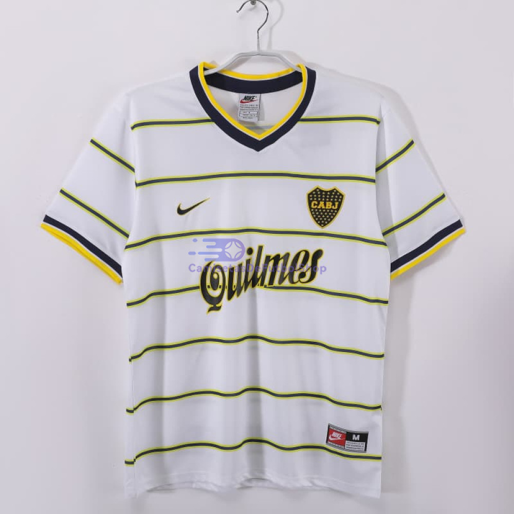 Camiseta Boca Juniors 1999/2000 2ª Equipación Retro Blanco