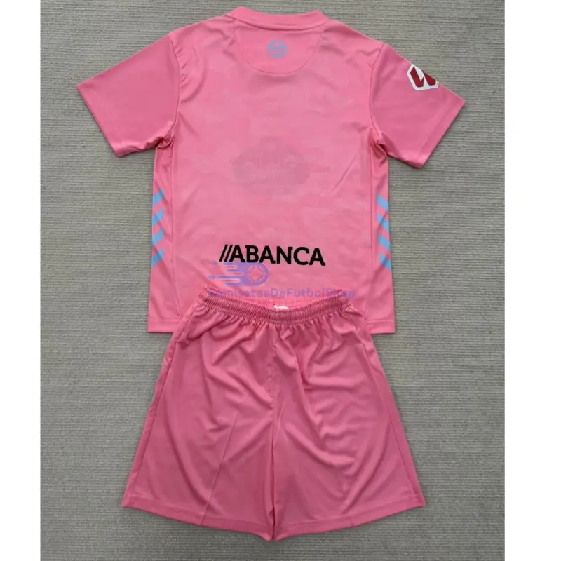 Camiseta Celta de Vigo 2025/2026 3ª Equipación Rosa Niño Kit con Parche La Liga