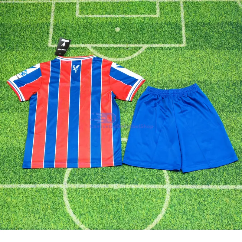 Camiseta Crystal Palace FC 2025/2026 1ª Equipación Rojo/Azul Niño Kit