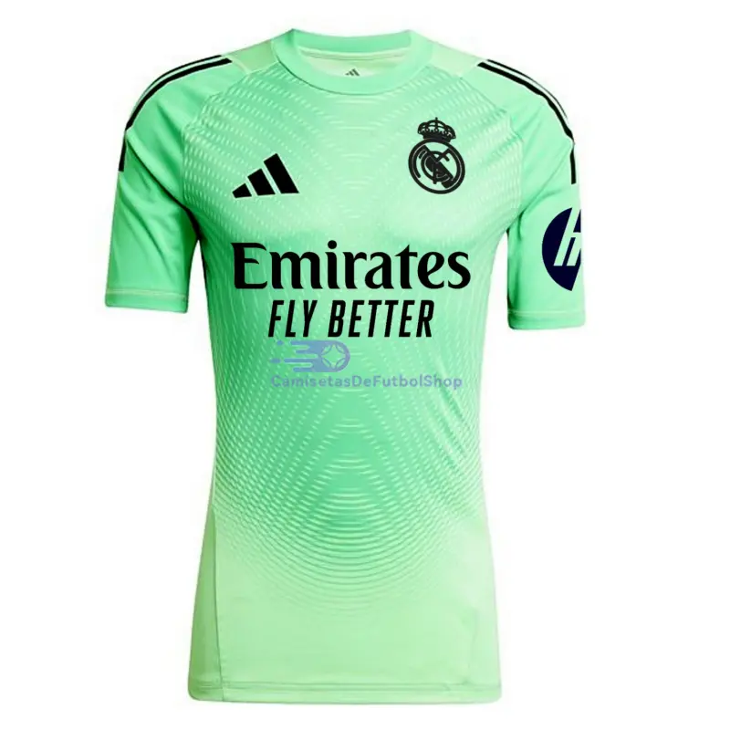 Camiseta de Portero Real Madrid 2025/2026 Verde con Parche HP