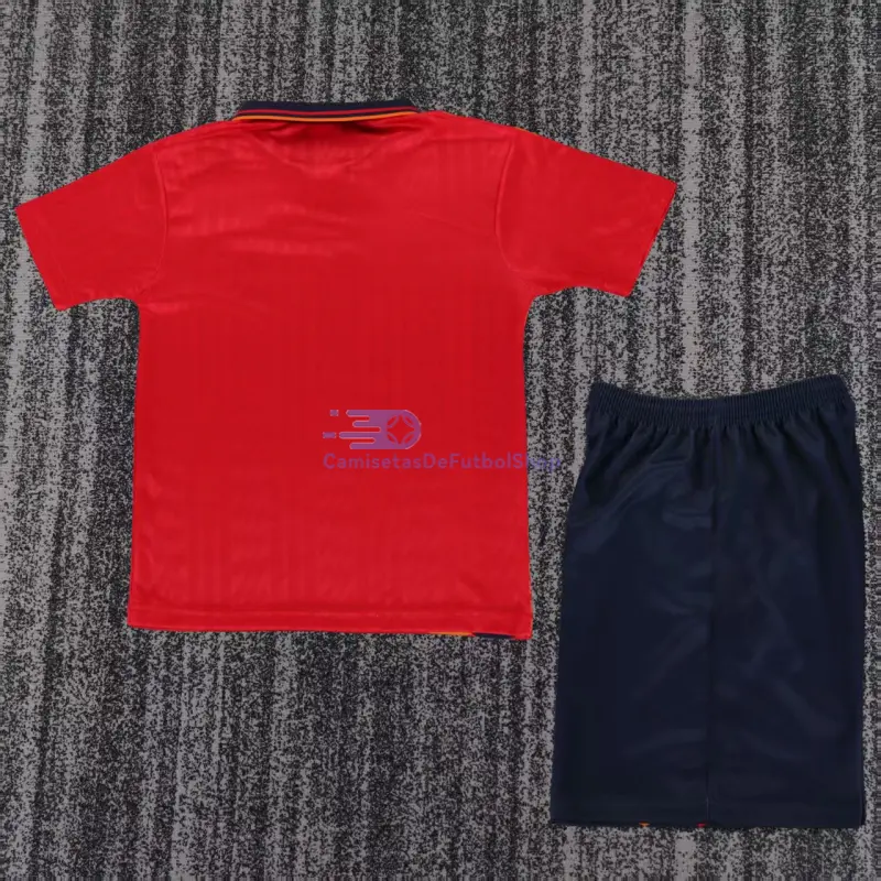 Camiseta España 1994 1ª Equipación Retro Rojo Niño Kit