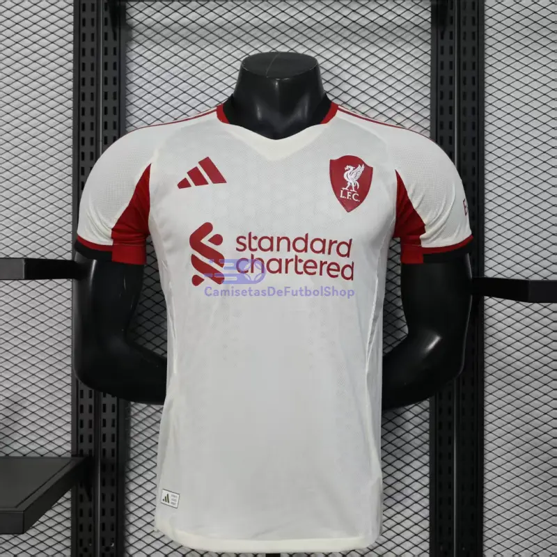 Camiseta Liverpool 2025/2026 2ª Equipación Blanco (EDICIÓN JUGADOR)