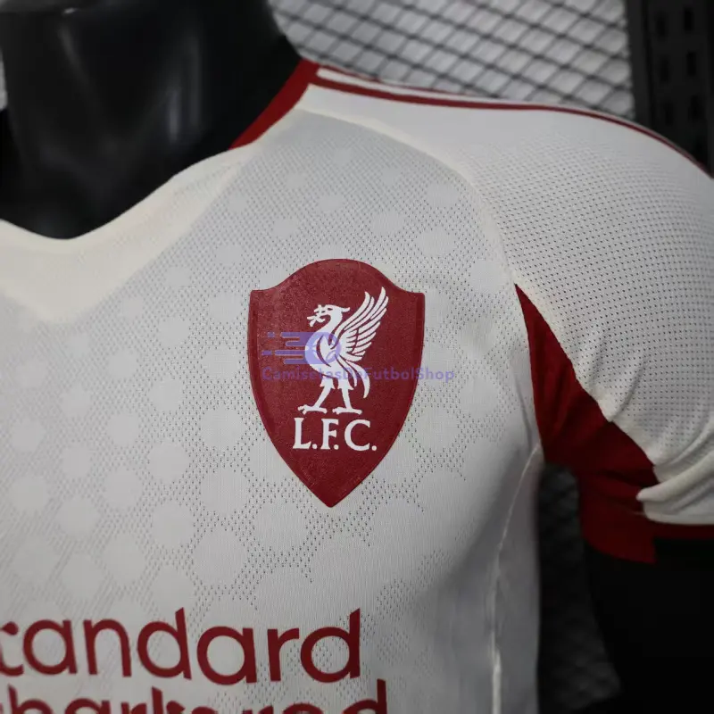 Camiseta Liverpool 2025/2026 2ª Equipación Blanco (EDICIÓN JUGADOR)