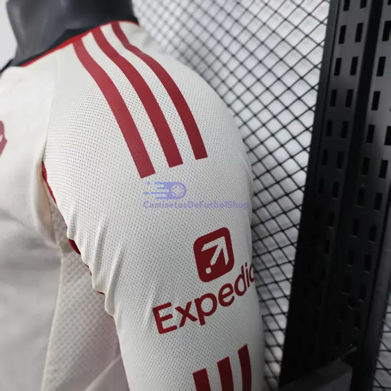 Camiseta Liverpool 2025/2026 2ª Equipación ML Blanco (EDICIÓN JUGADOR)