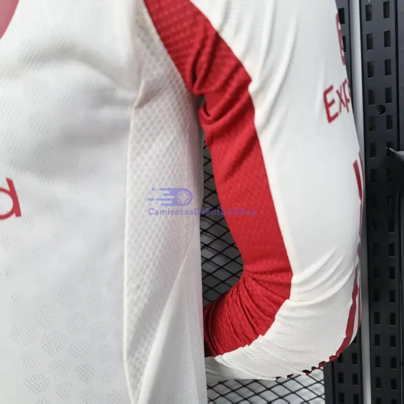 Camiseta Liverpool 2025/2026 2ª Equipación ML Blanco (EDICIÓN JUGADOR)