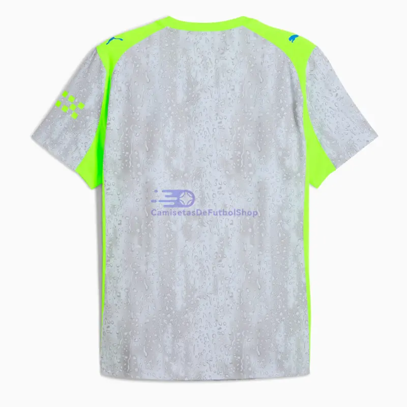 Camiseta Manchester City 2025/2026 3ª Equipación Gris/Verde Neón