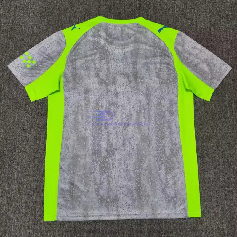 Camiseta Manchester City 2025/2026 3ª Equipación Gris/Verde Neón