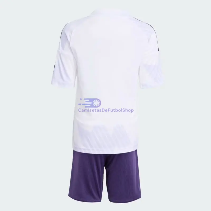 Camiseta Manchester United 2025/2026 2ª Equipación Blanco Niño Kit