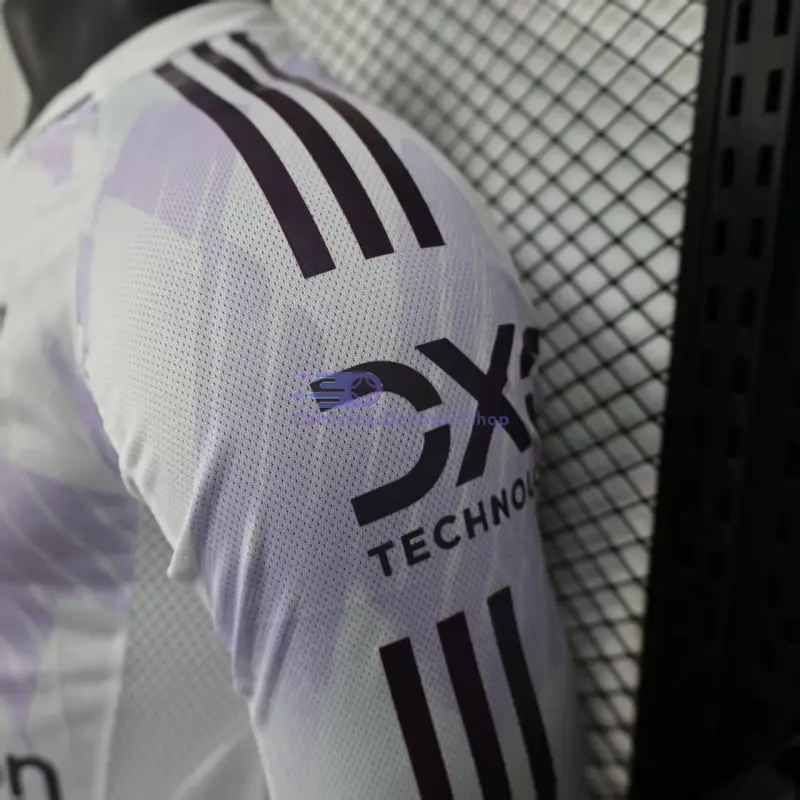 Camiseta Manchester United 2025/2026 2ª Equipación ML Blanco (EDICIÓN JUGADOR)