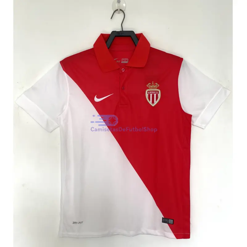 Camiseta Monaco 2014/15 1ª Equipación Retro Rojo/Blanco